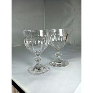 Set of Two (2) Villeroy and Boch Bernadotte Crystal Water Glasses